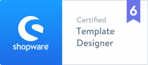 Shopware 6 Logo ziertifizierte template designer