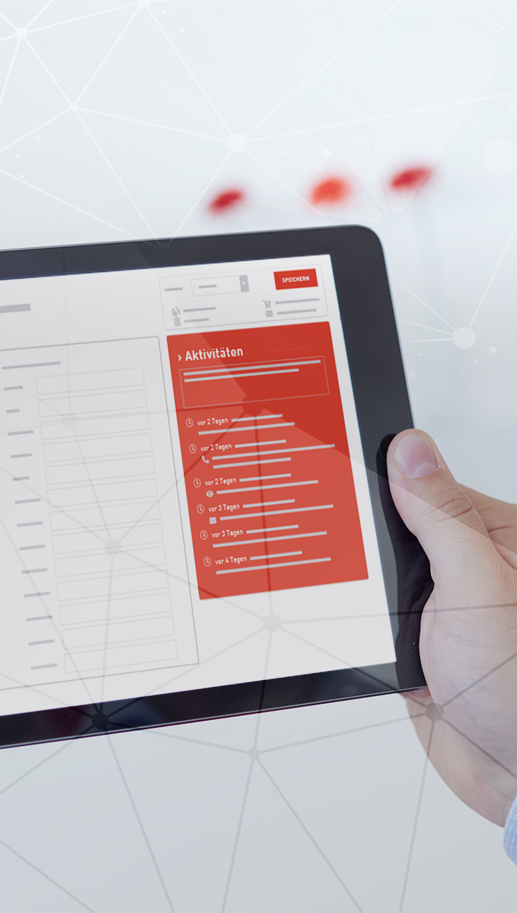 iPad mit Grafik zur Customer Data Management Platform